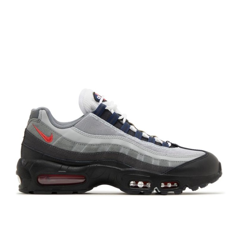 Air Max 95 Smoke Grey Track Red