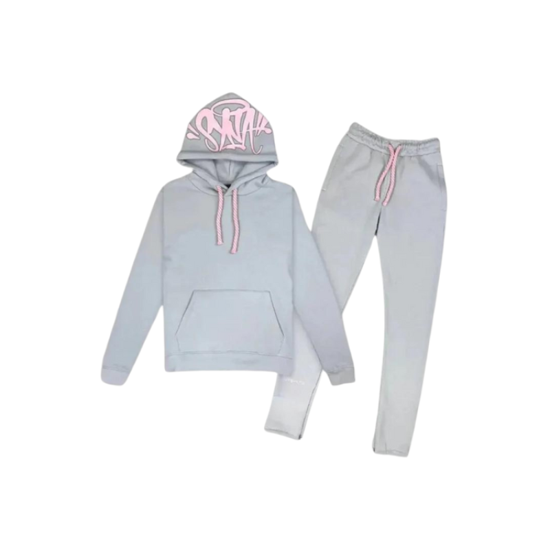 SYN World Tracksuit Grey Pink