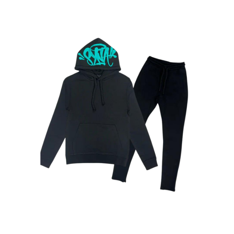 SYN World Tracksuit Black Teal
