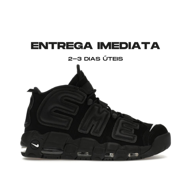 Sup. Air More Uptempo Suptempo Black - Tamanho: 44