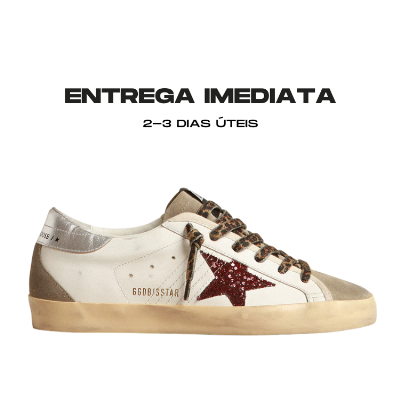 GDGS Superstar Red Glitter - Tamanho: 38