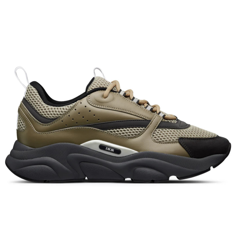 B22 Sneaker Khaki Black Calfskin