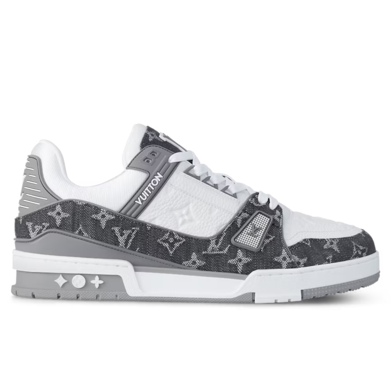 Trainer Sneaker Denim White Grey