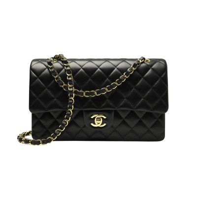 Chanel Classic Medium Quilted Caviar Flap Black