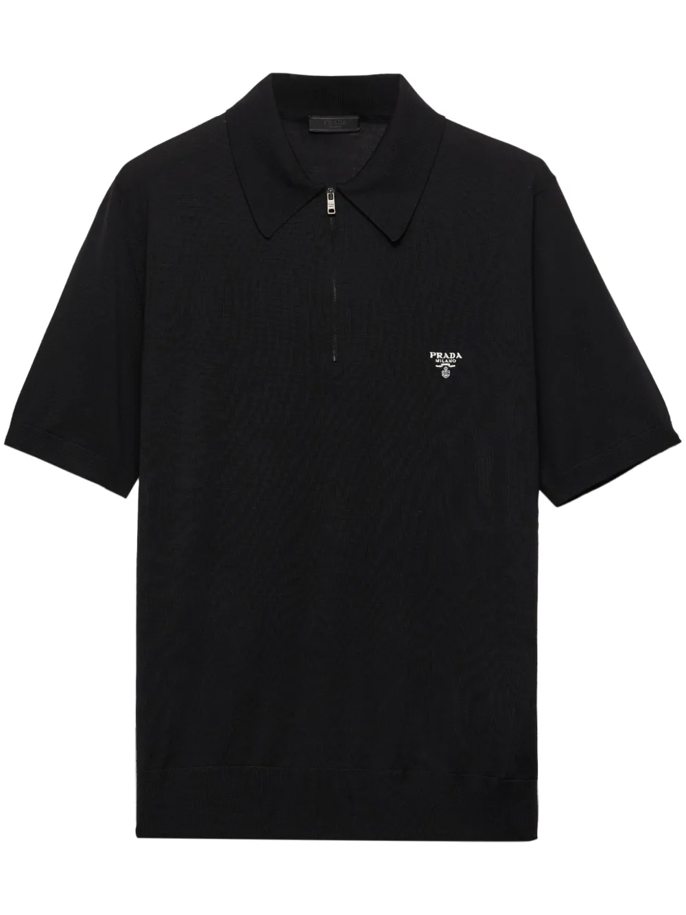 Prada Perfine Wool Polo Shirt