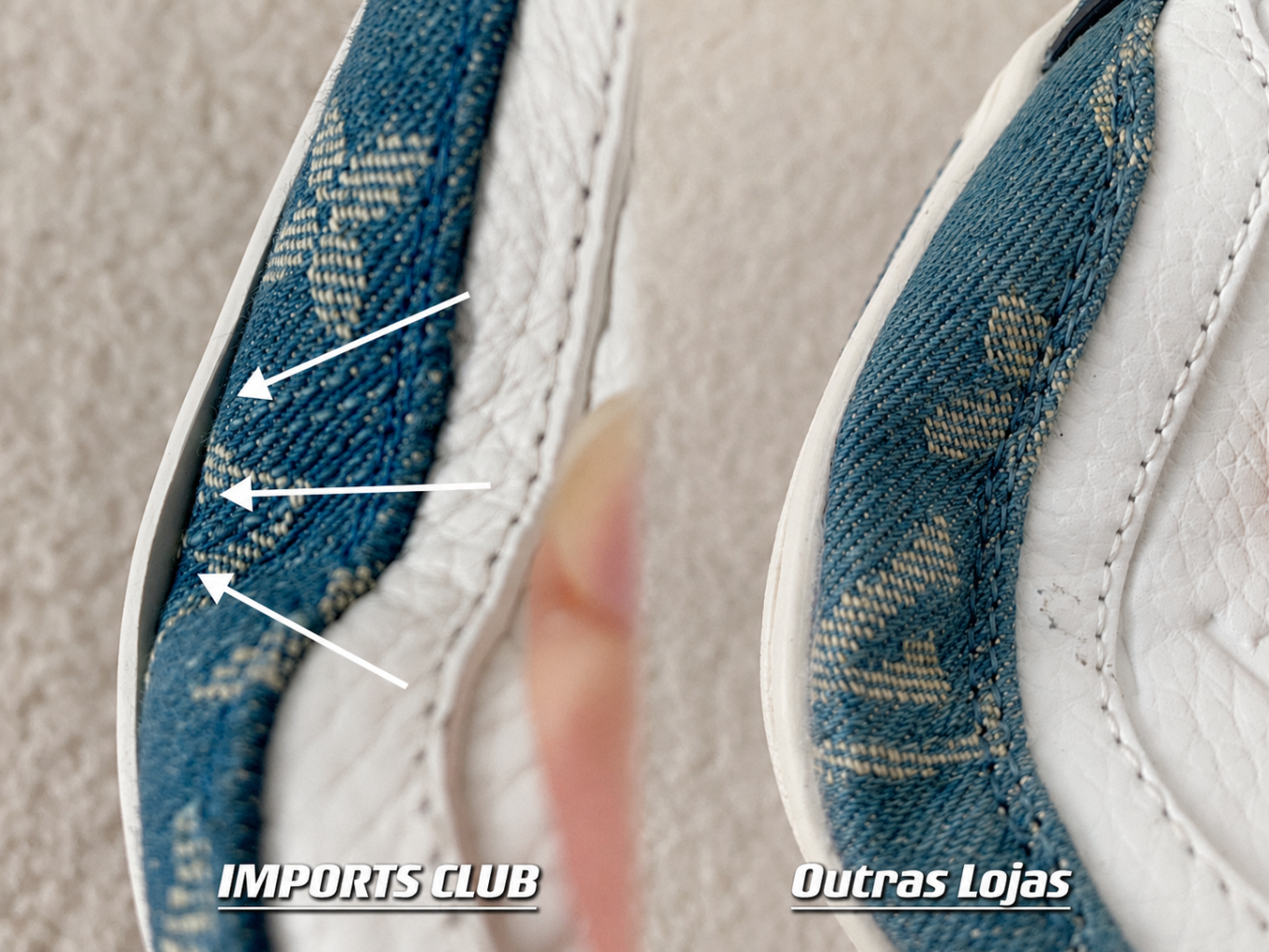 Comparação de qualidade: Imports Club vs outras lojas